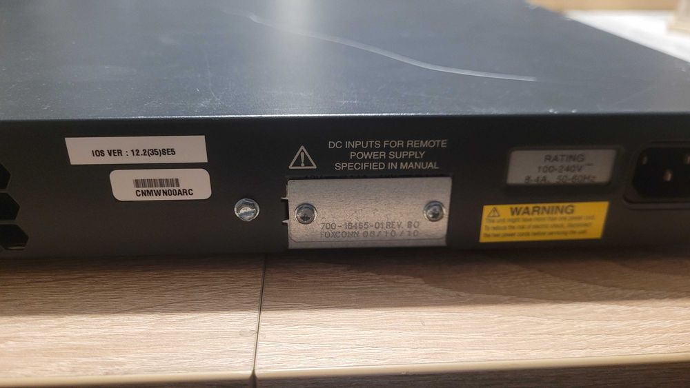 Switch Cisco Catalyst 3750G PoE-48 przełącznik