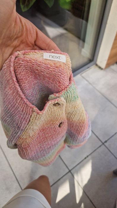 Sweter next rozmiar 110 tęczowy, kardigan
