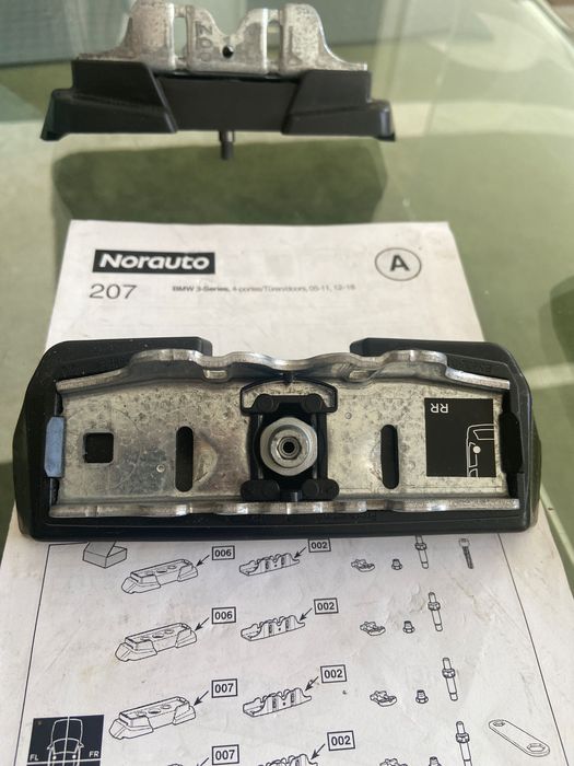 Fixações para barras de tejadilho BMW Série 3