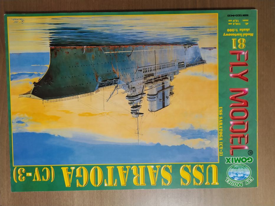 Model kartonowy lotniskowiec Uss Saratoga 1:200