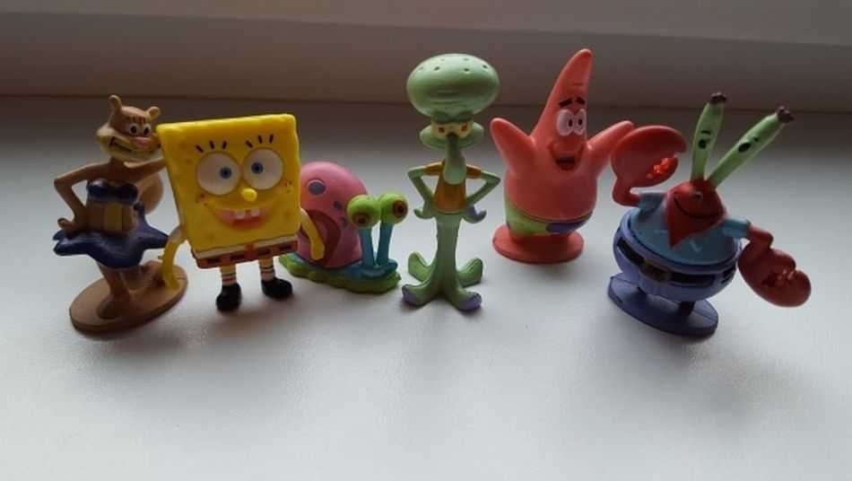 Zestaw figurki Spongebob 6 sztuk Skalmar Gacuś Patryk