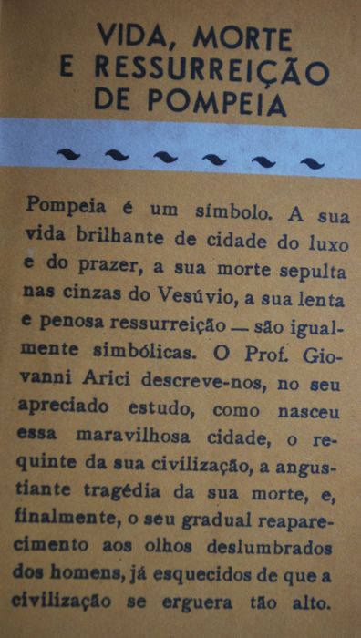 Vida Morte e Ressurreição de Pompeia - Ano Edição 1945