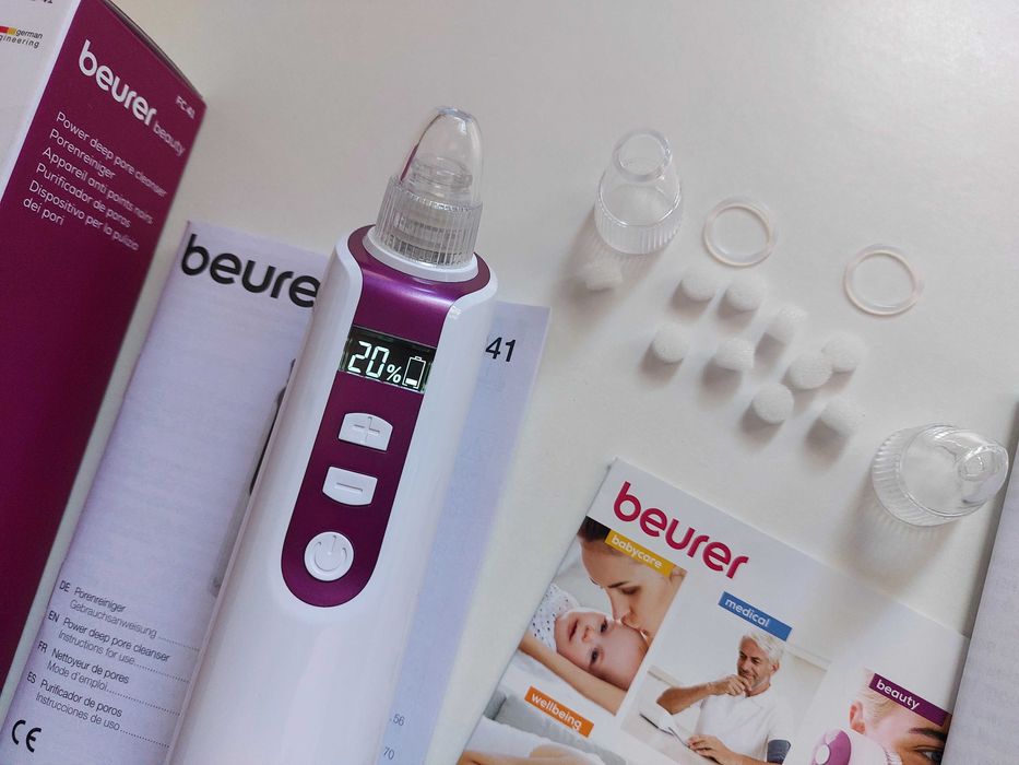 Aparelho de limpeza facial a vácuo BEURER FC 41 - COMO NOVO!