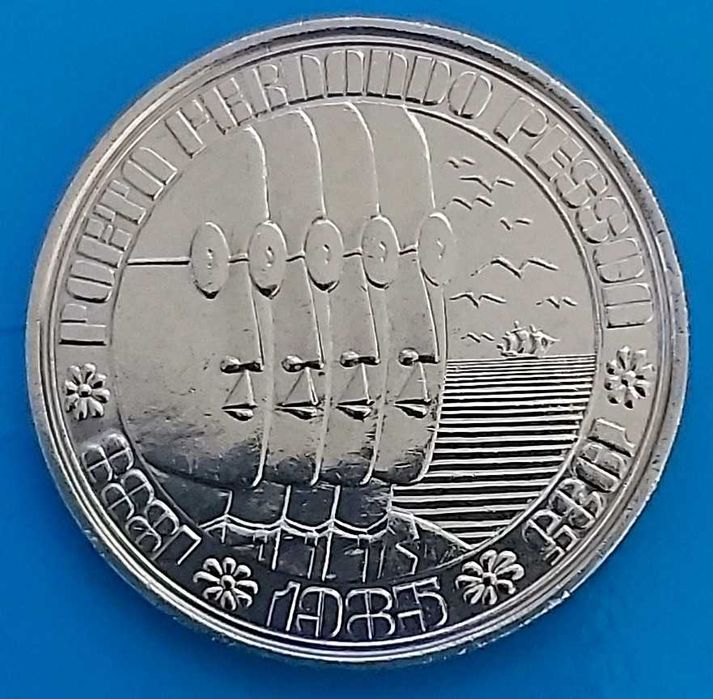 100$00 de 1985,  50º Aniversário Morte de Fernando Pessoa