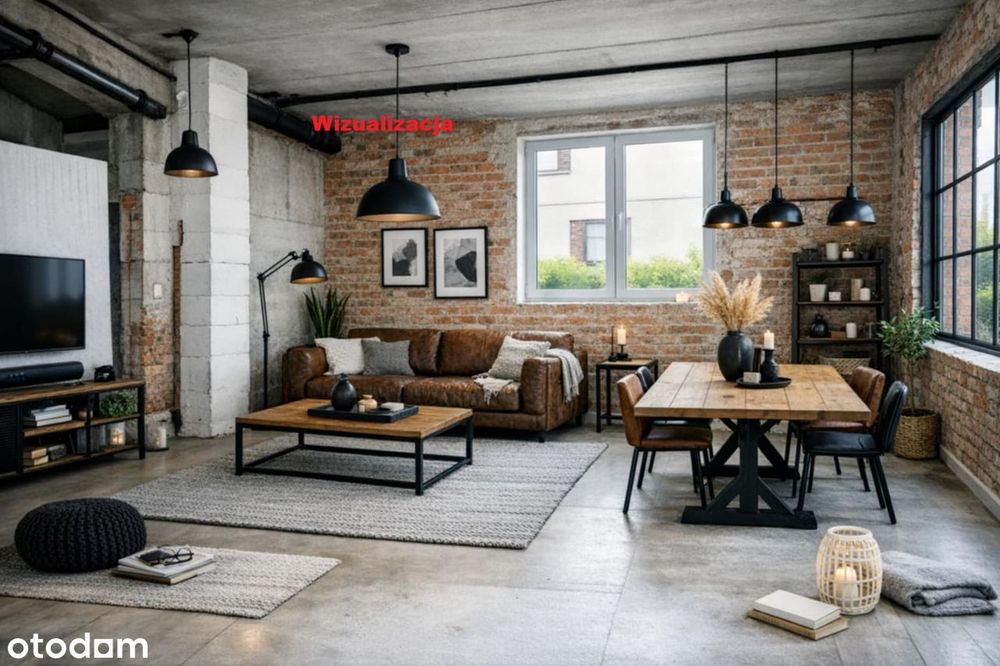 Dom do własnej aranżacji. Wizualizacja w stylu loftowym