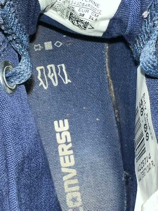 Świetne stylowe buty Converse niebieskie z zamszu stylowe rozmiar 38