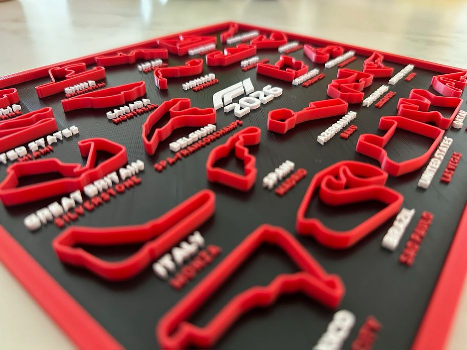 Quadro de pistas formula 1 - 2026