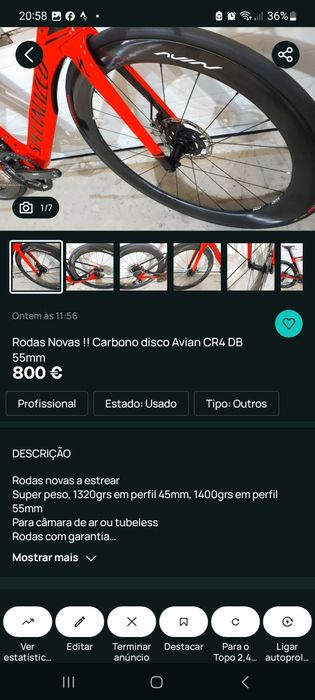 Acessórios e peças para bicicletas oportunidades