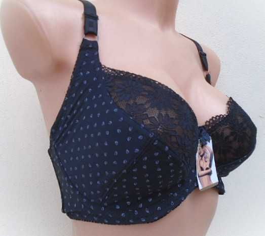 wygodny biustonosz 85C  czarny  miękki  na fiszbinach