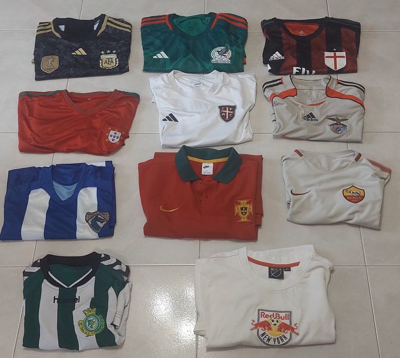 11 camisolas e polos