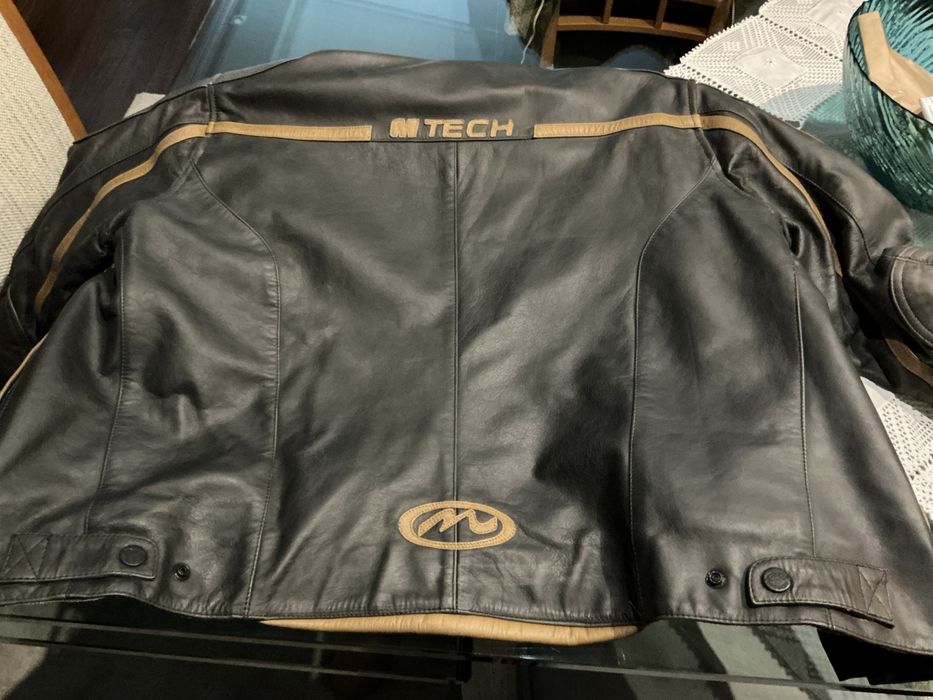 Blusao casaco Motard mota, Pele Italiano Mtech como novo, tamanho M