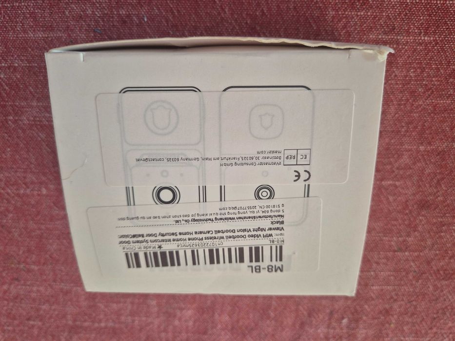 Videodomofon WiFi czarny