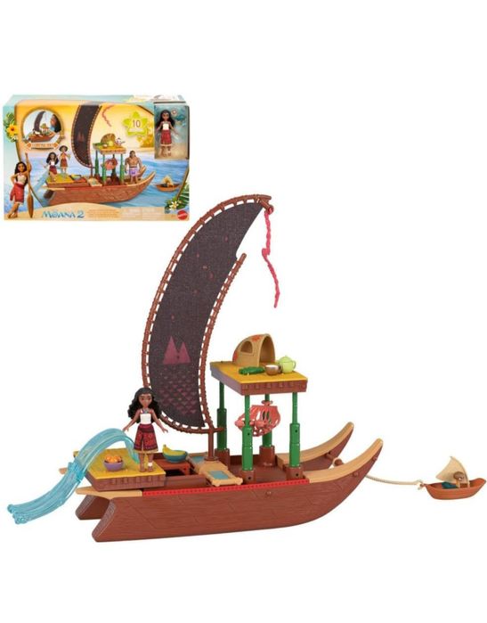 Ігровий набір човен каное з лялькою Моана Mattel Disney Moana 2 Toy