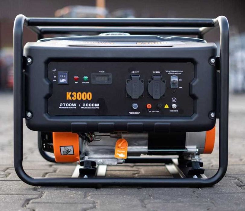 Генератор 3 кВт Kingway мідна обмотка однофазний AVR Польща бензиновий