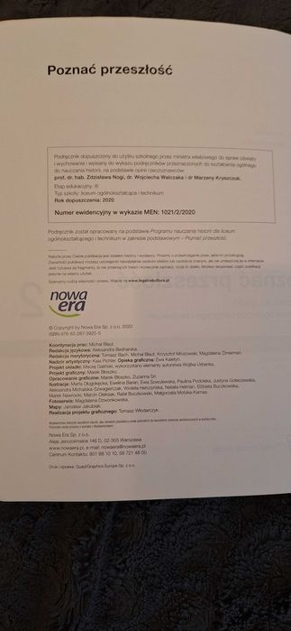 Podręcznik Poznać przeszłość 2 wyd. Nowa era zakres podstawowy