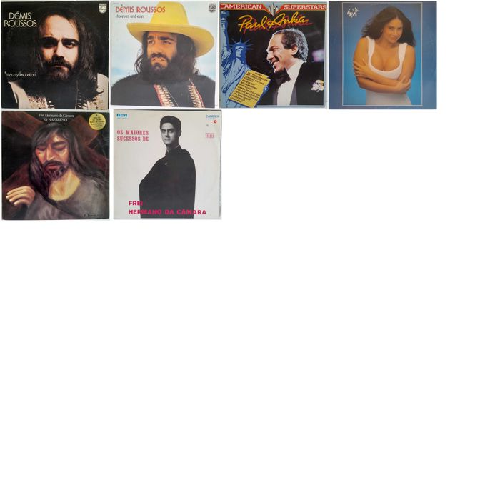 Lps Júlio Iglésias Roberto Carlos Demis Roussos Música Portuguesa