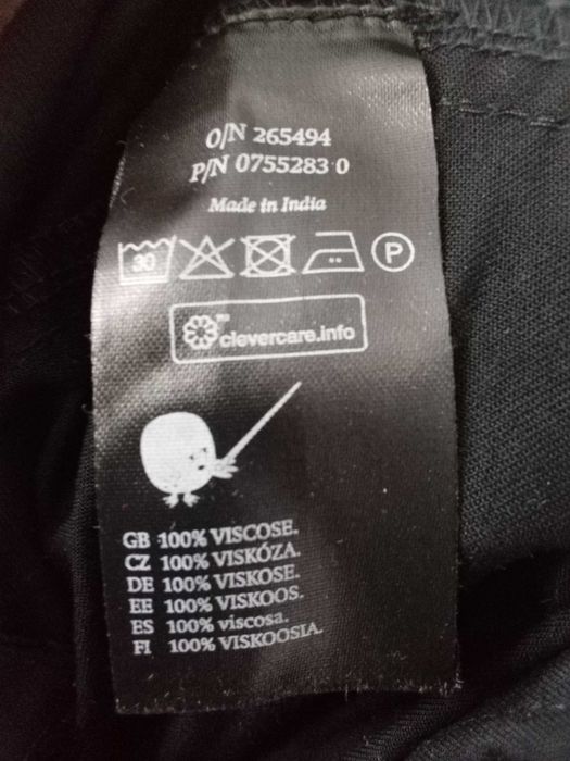 jak NOWE wiskozowe MONKi 32 damskie spodnium kostium czarne xxs