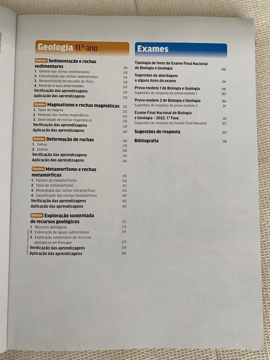 Livro Preparação para o exame - Biologia e Geologia 11.ºano