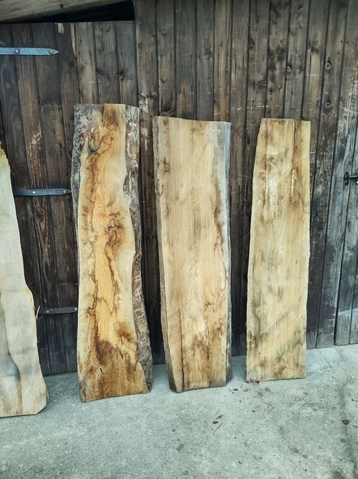 Deski, foszty jesion, buk suche , rustykalne, monolit na stół