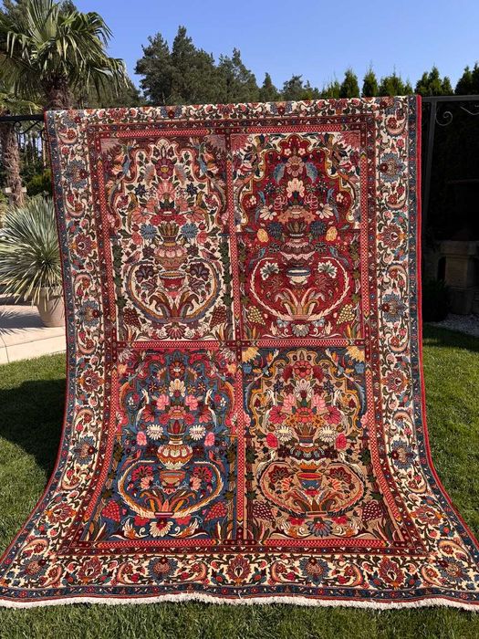 Nowy dywan kaszmirowy perski Ghoum / Goum Figural 310x210 galeria40tys