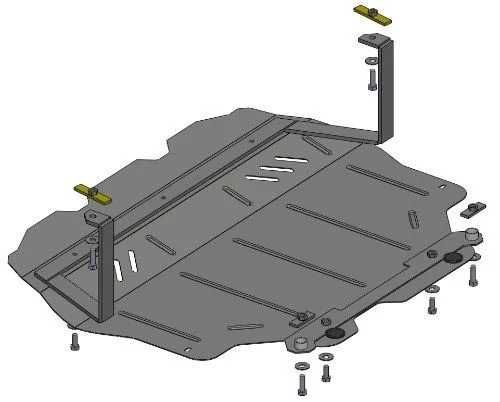 Захист двигуна та КПП Volkswagen Golf 6/Golf 5. защита картера Гольф