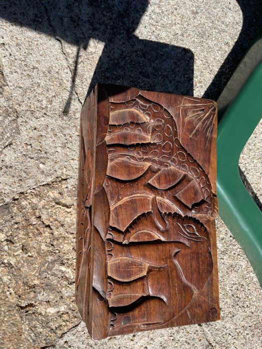 Caixa de Madeira feita á mão - Artesanato