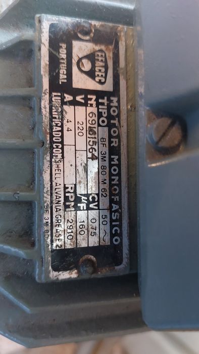 Motor Elétrico Monofásico EFACEC