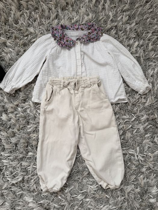 Джинси  Zara, 92р. Сорочка в подарунок