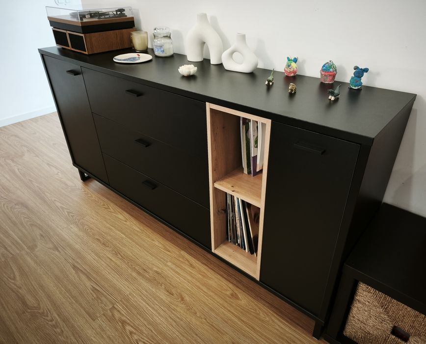 Móvel Aparador Moderno Preto