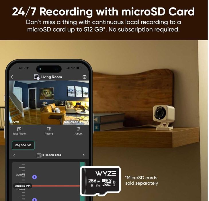 2025 белая черная камера наружная wi fi  Wyze Cam OG HD США