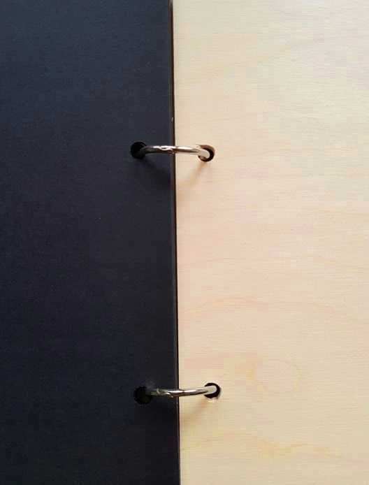 Album Ślubny Drewniany z grawerem ze zdjęcia A4