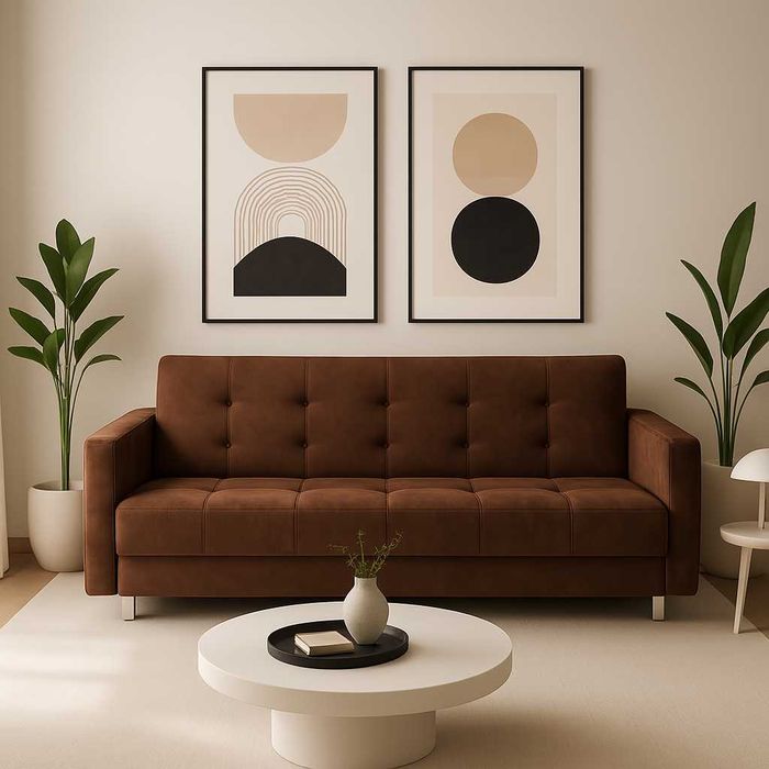 Wersalka rozkładana kanapa sofa łóżko tapczan pojemnik bonell spreżyny