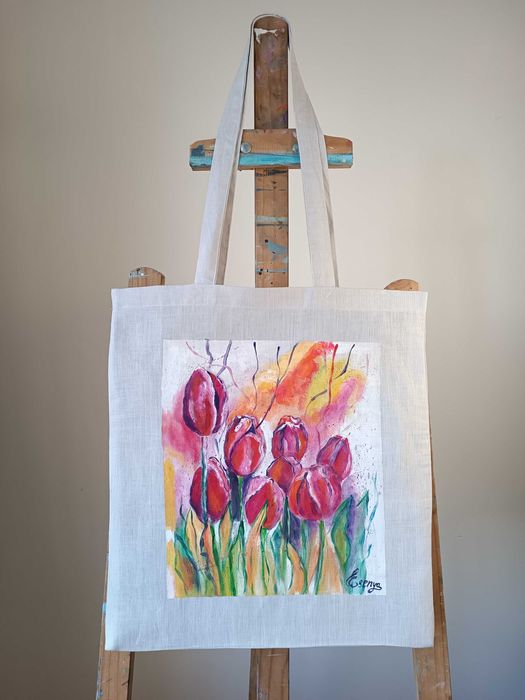 Tote Bag Pintado à mão