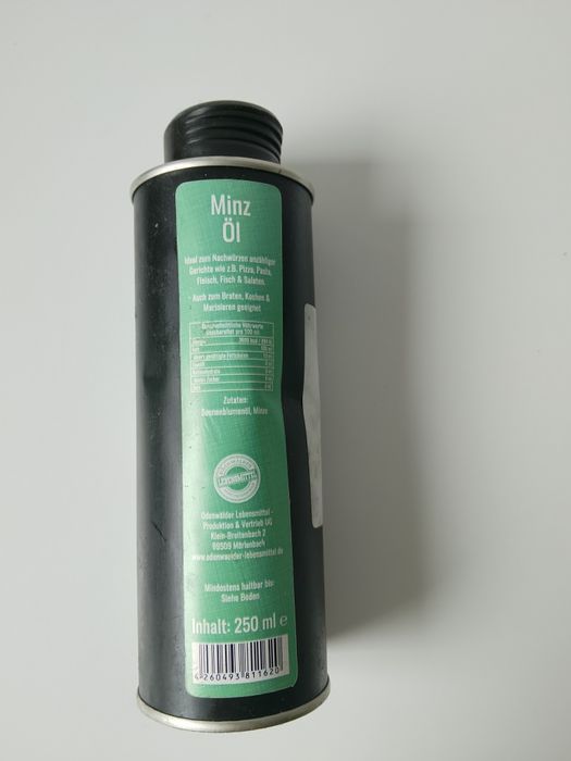 Olejek miętowy 250 ml aromaterapia inhalator