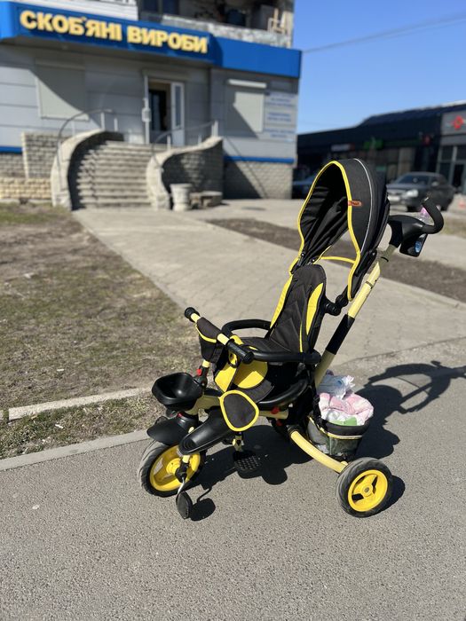 Триколісний велосипед з батьківською ручкою TILLY FLIP T-390  складний