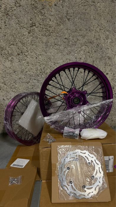 Felgi koła ktm exc sm komplet tarcze adapter 320mm tulejki