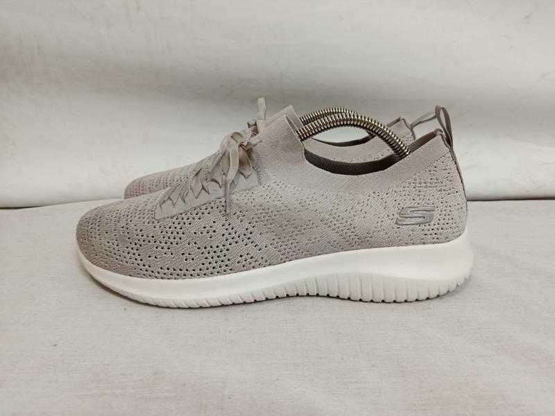 Легкі текстильні кросівки сліпони skechers ultra flex — windy sky (оригінал) розмір 40