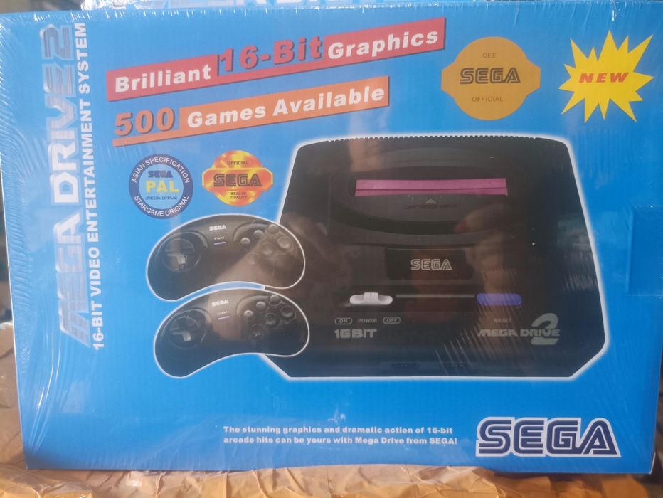 Игровая приставка sega mega drive 2 , Сега 16 бит