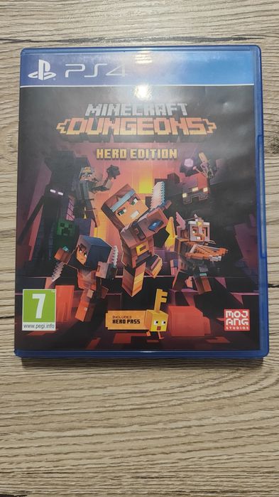 Gra na PS4 Minecraft Dungeons + książki