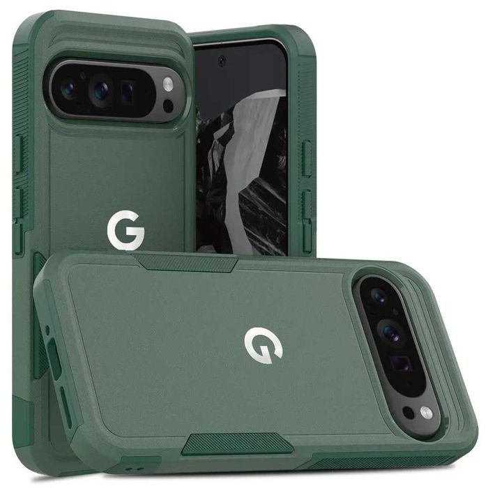 Чохол для Google Pixel 9 темно зелений протиударний military grade