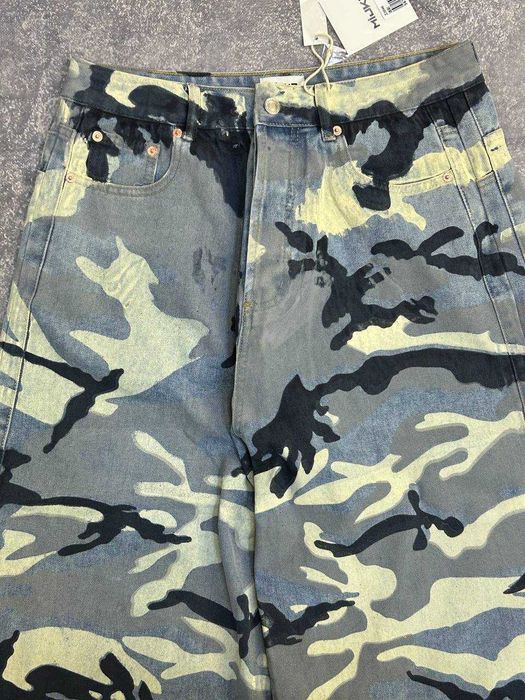 Штани джинсы камо camo голубые серые камуфляж baggy джинси штаны L