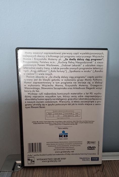 Za chwile dalszy ciąg programu DVD