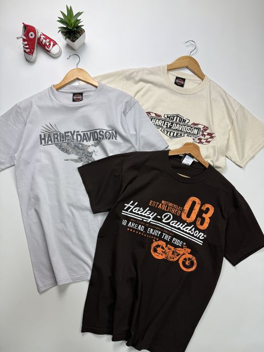 Футболка Harley Davidson Motor Cycles Racing Flags Tee Shirt оригинал size M