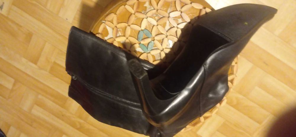 kozaki czarne  lux skóra!