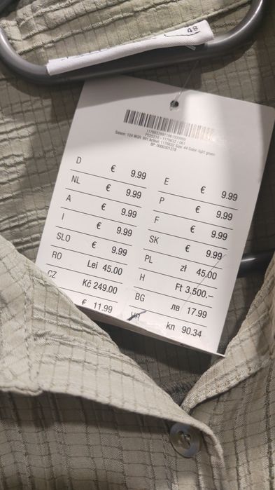 Nowa koszula oliwkowa z długim rękawem