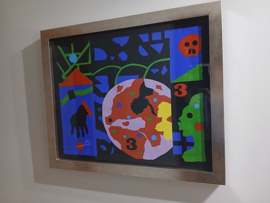 Serigrafia de José de Guimarães em papel artesanal