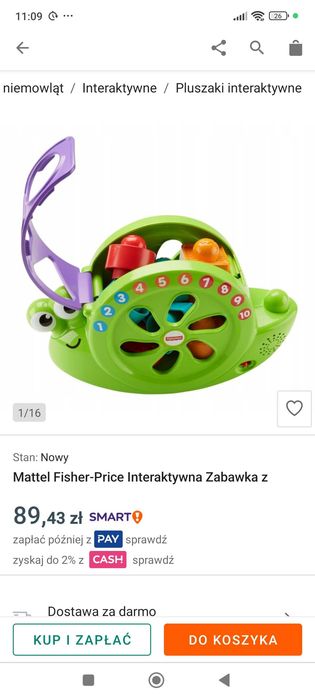 Mattel Fisher-Price Interaktywna Zabawka z