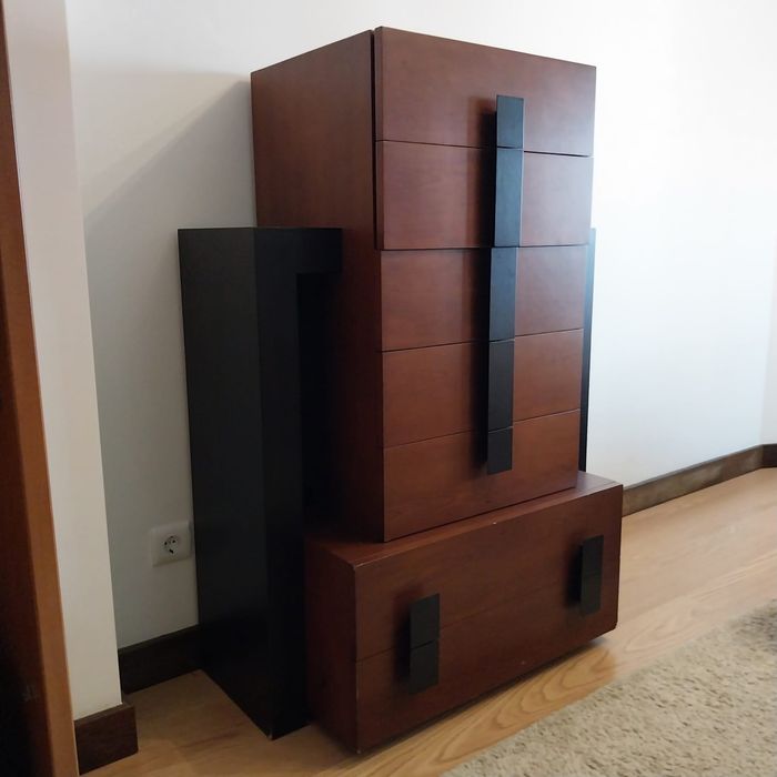 Comoda moderna bicolor