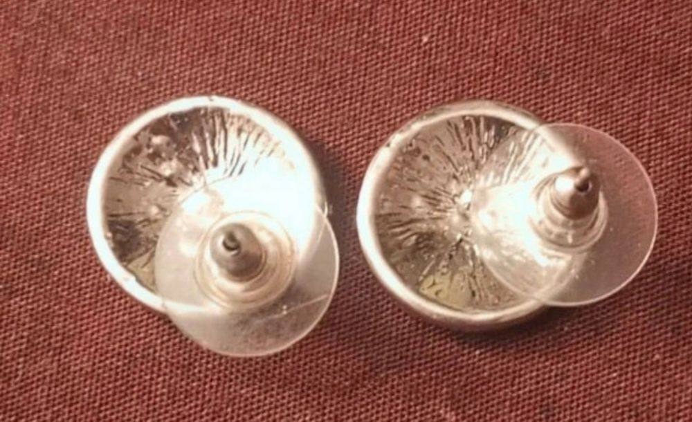 Kolczyki okrągłe płaskie