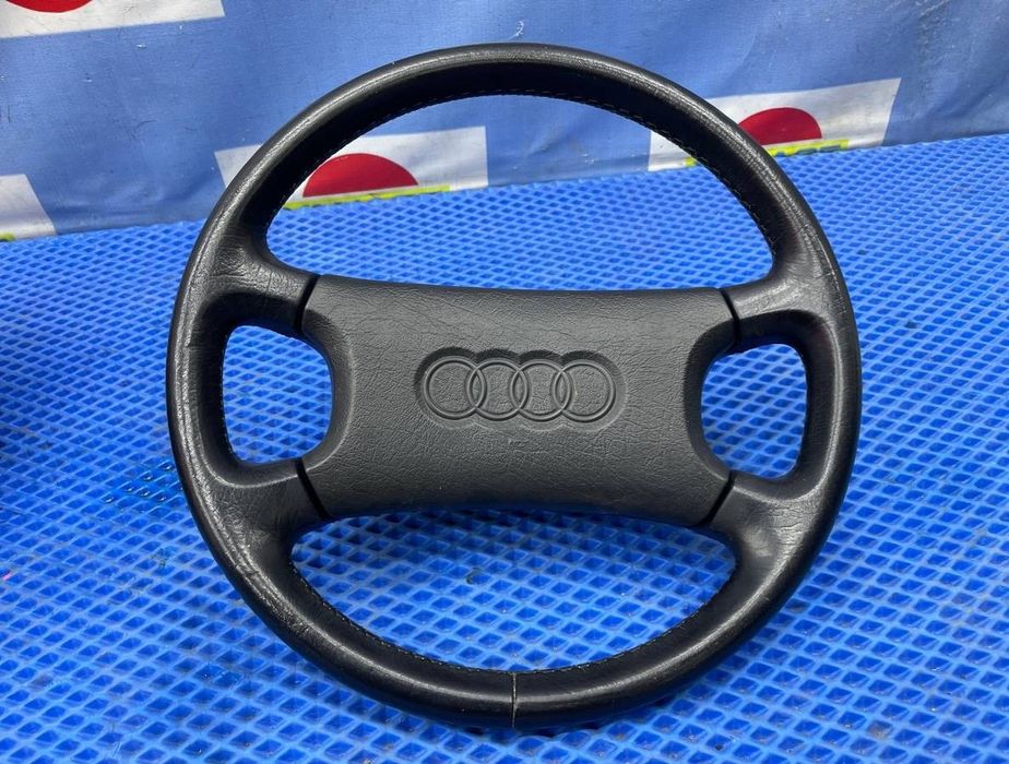 Руль Audi 80 90 100 200 Чорний шкiра